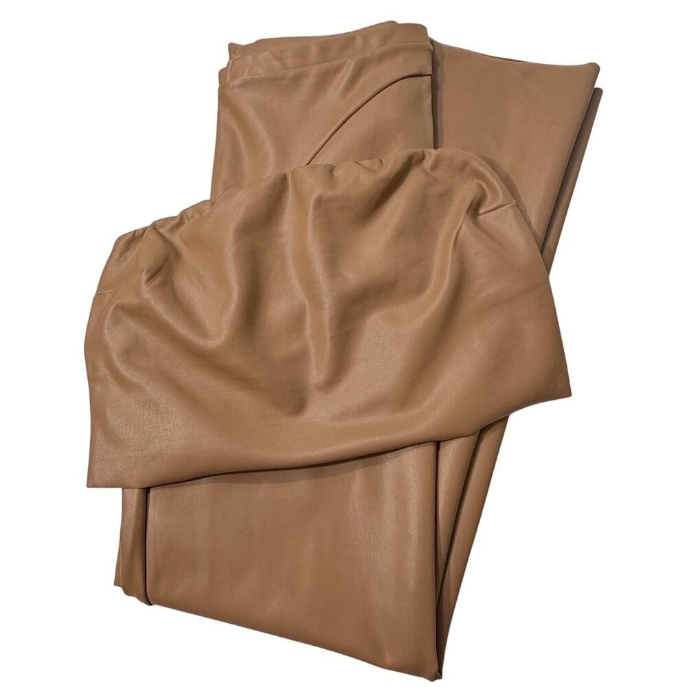 SKIMS Faux Leather Tube Top + Boot Cut Pant Set Sienna‎ 3X - Picture 2 of 15